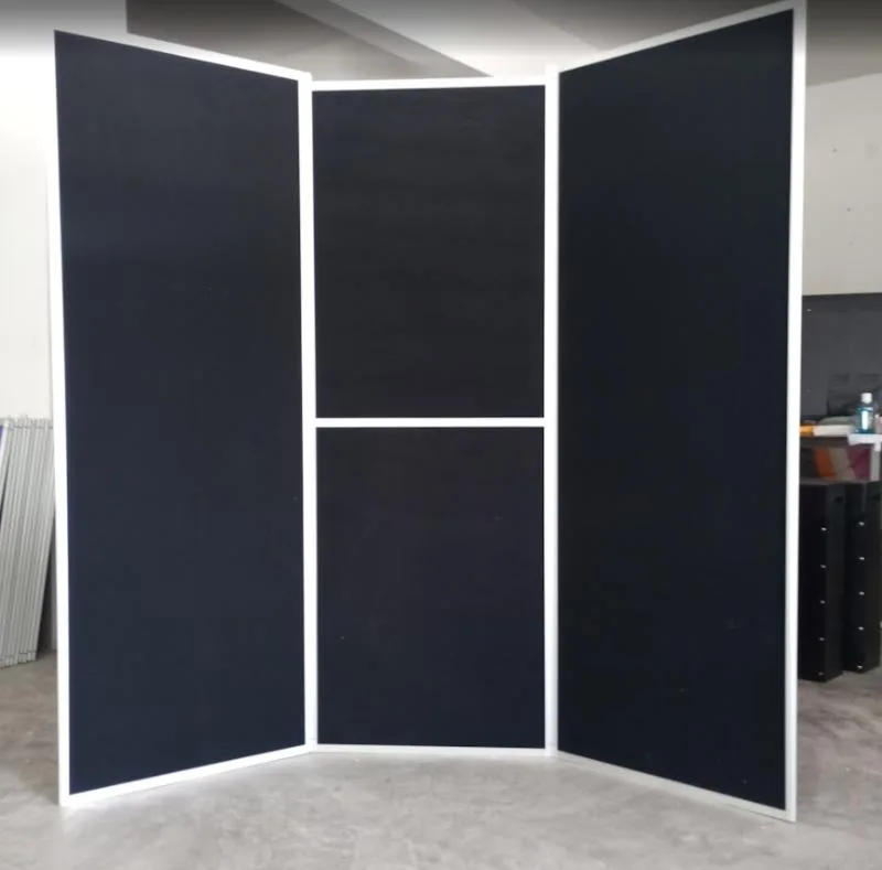 Black Folding Display Panel – Velcro Display Board Black Folding Display Panel – Velcro Display Board
